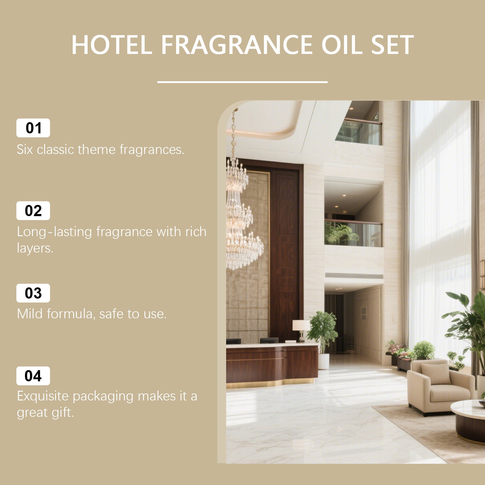 Premium scented oil set for home comfort