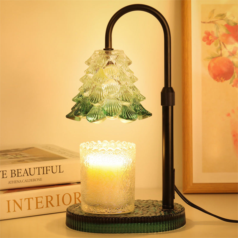 Adjustable candle warmer lamp with timer and dimmer