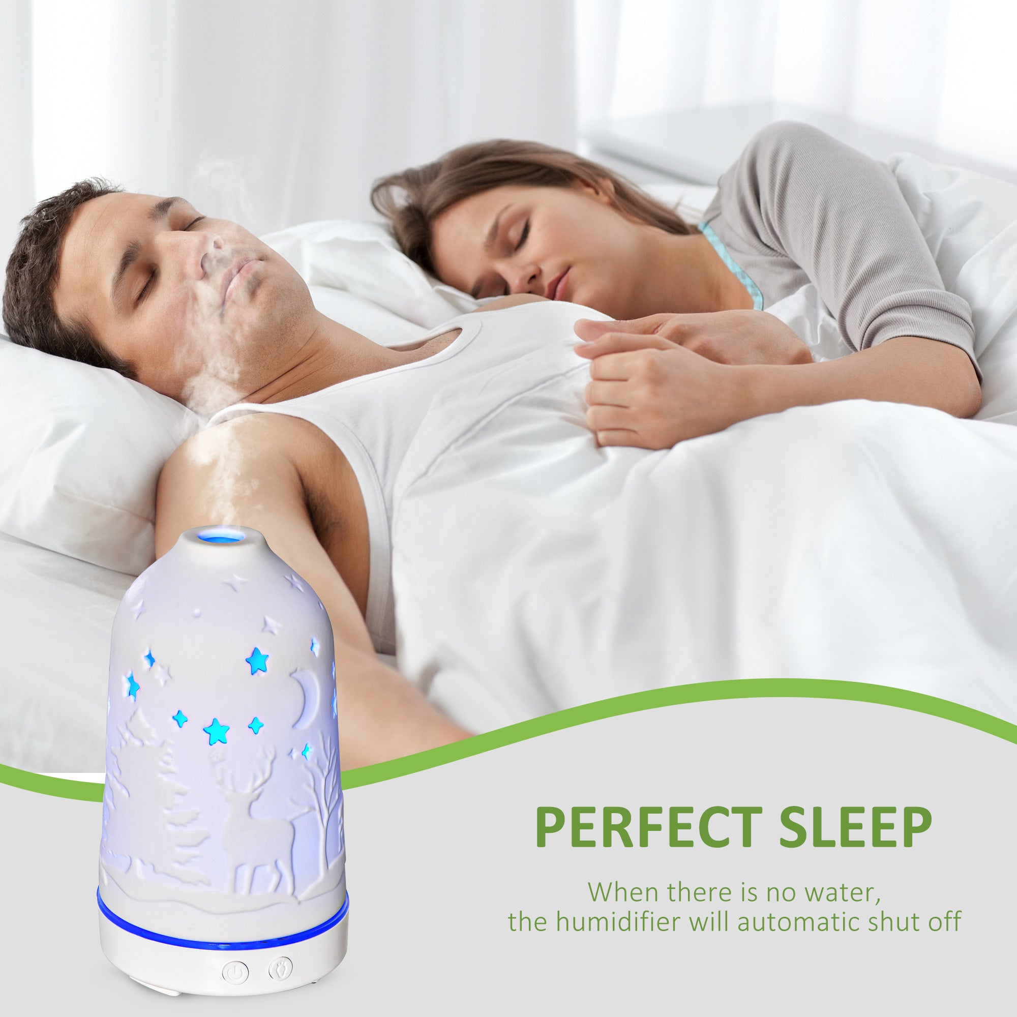 Ceramic Ultrasonic Aromatherapy Diffuser