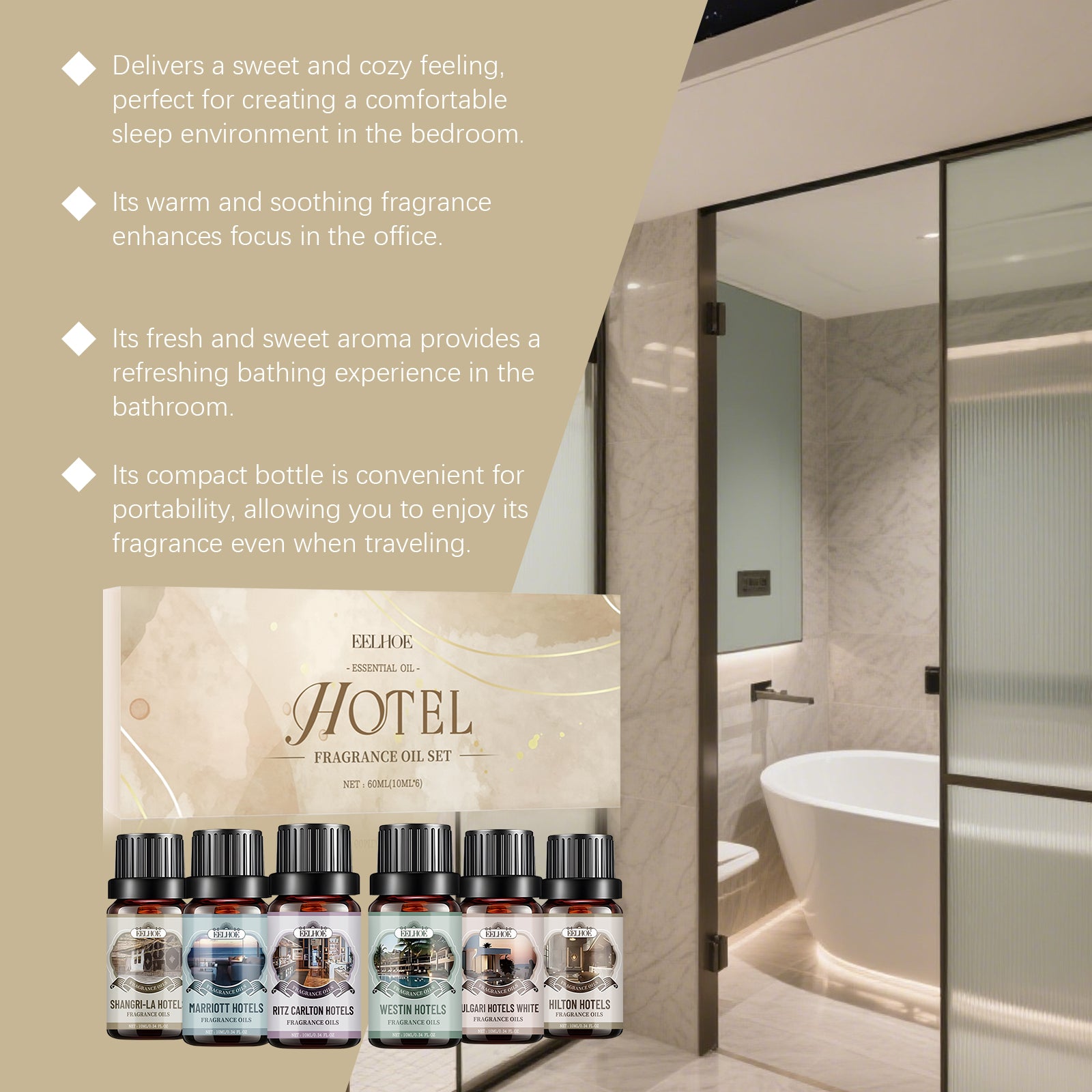 Premium scented oil set for home comfort
