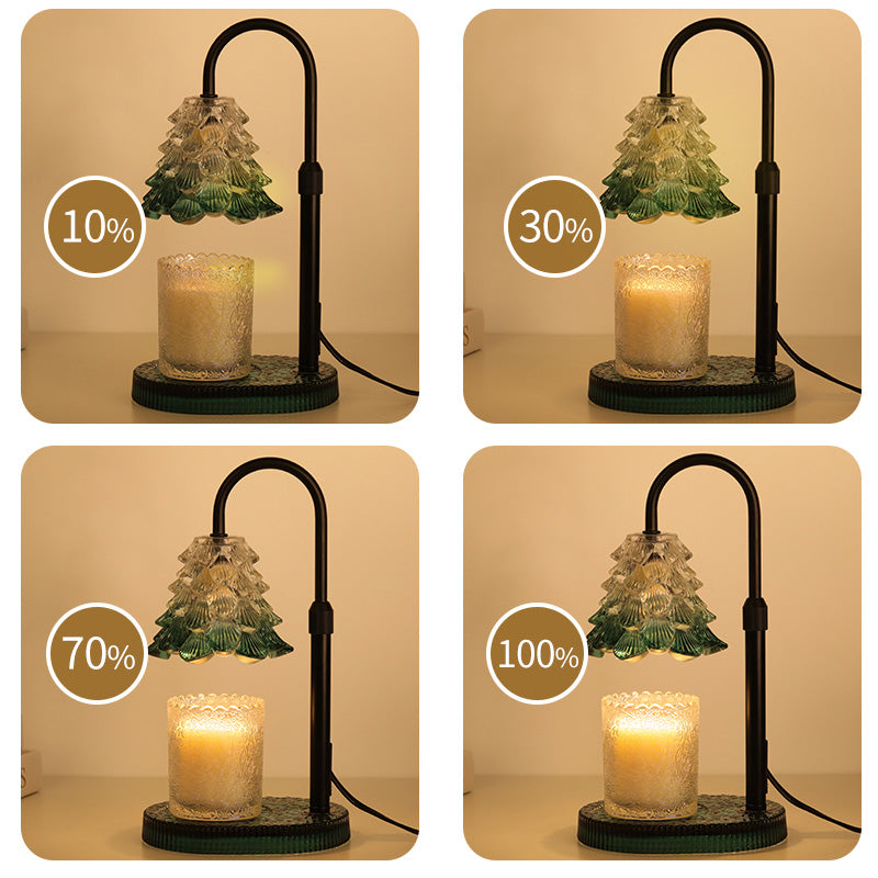 Adjustable candle warmer lamp with timer and dimmer