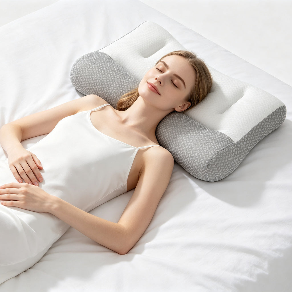 Ergonomic Breathable Mesh Bed Pillow