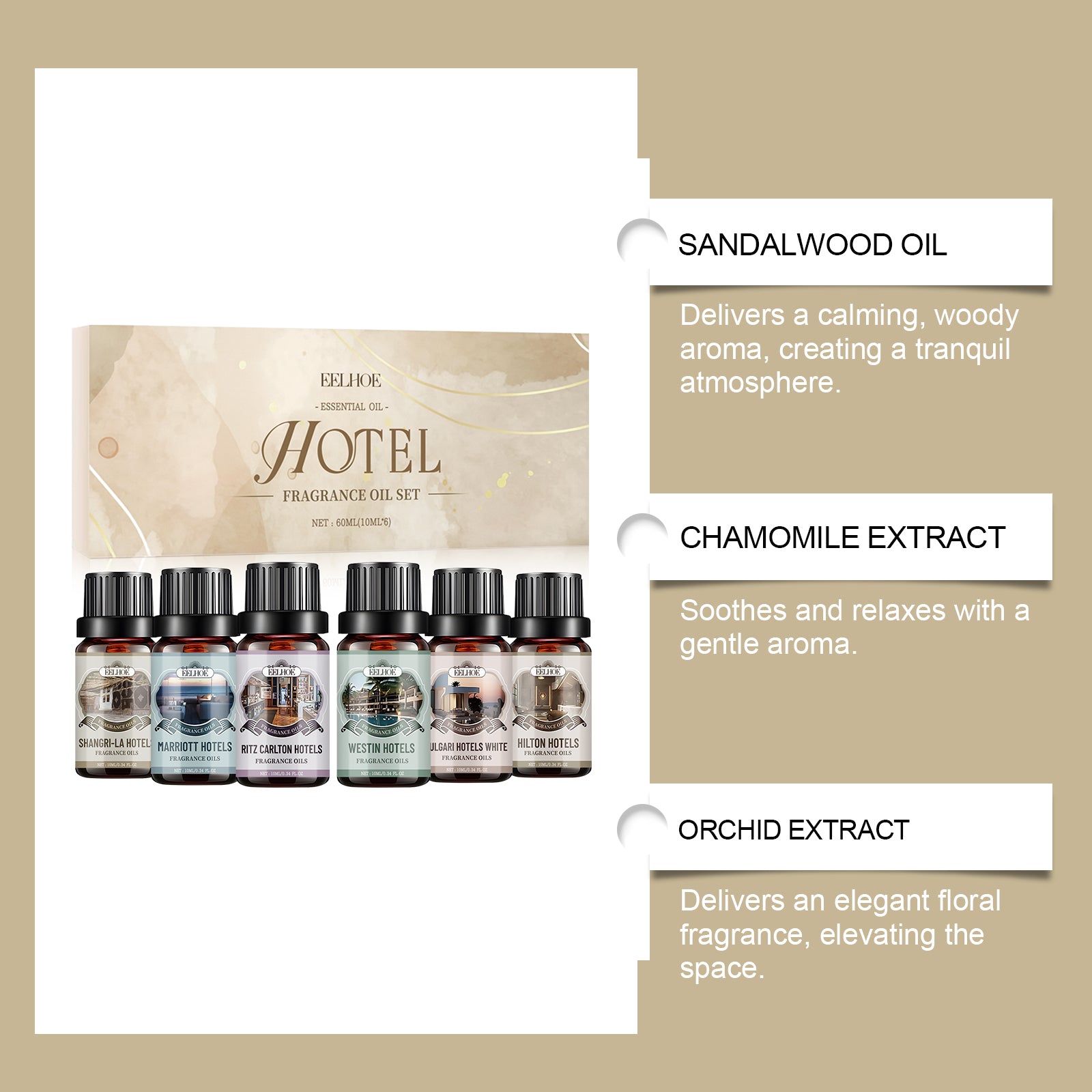 Premium scented oil set for home comfort