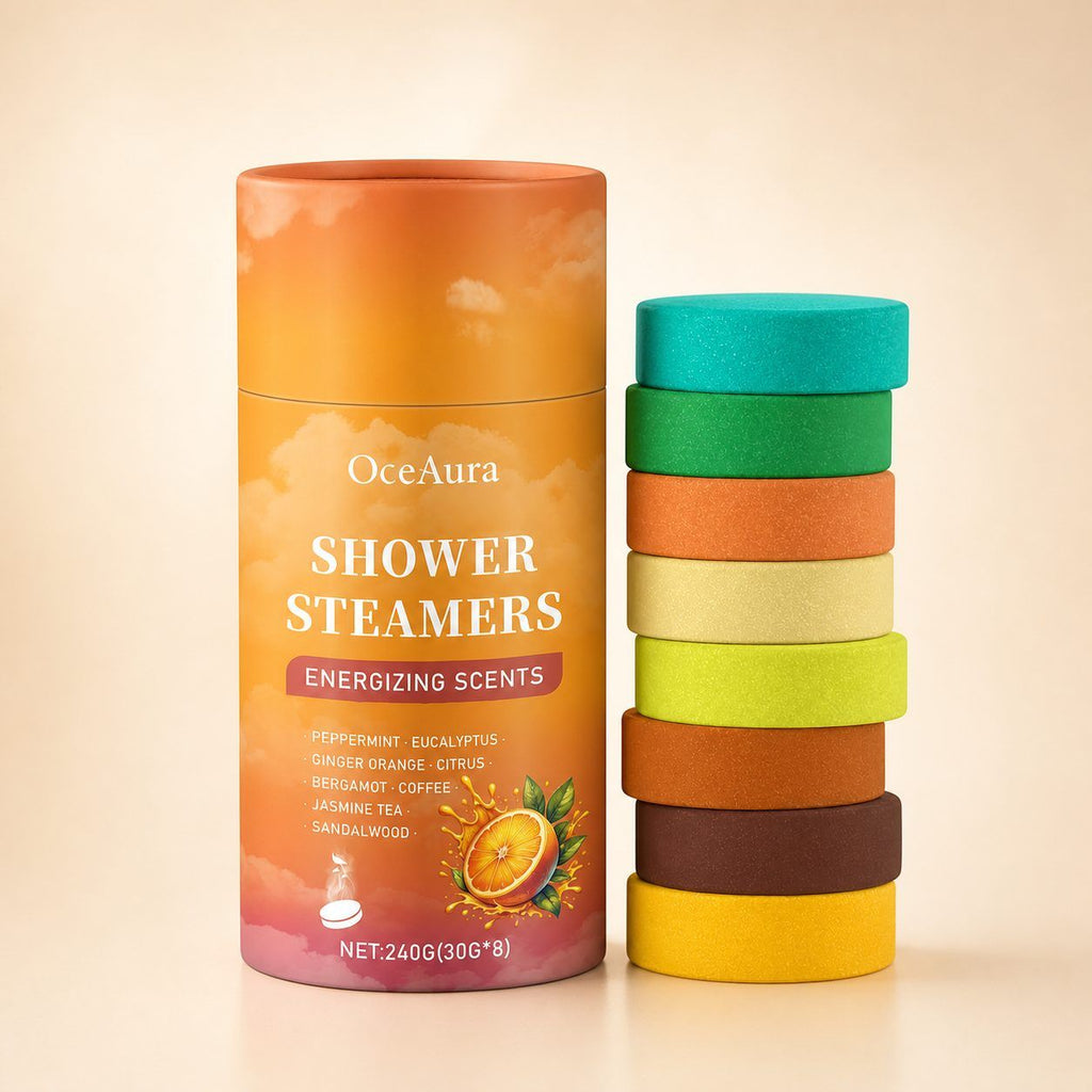 Eight-piece shower aroma tablet set