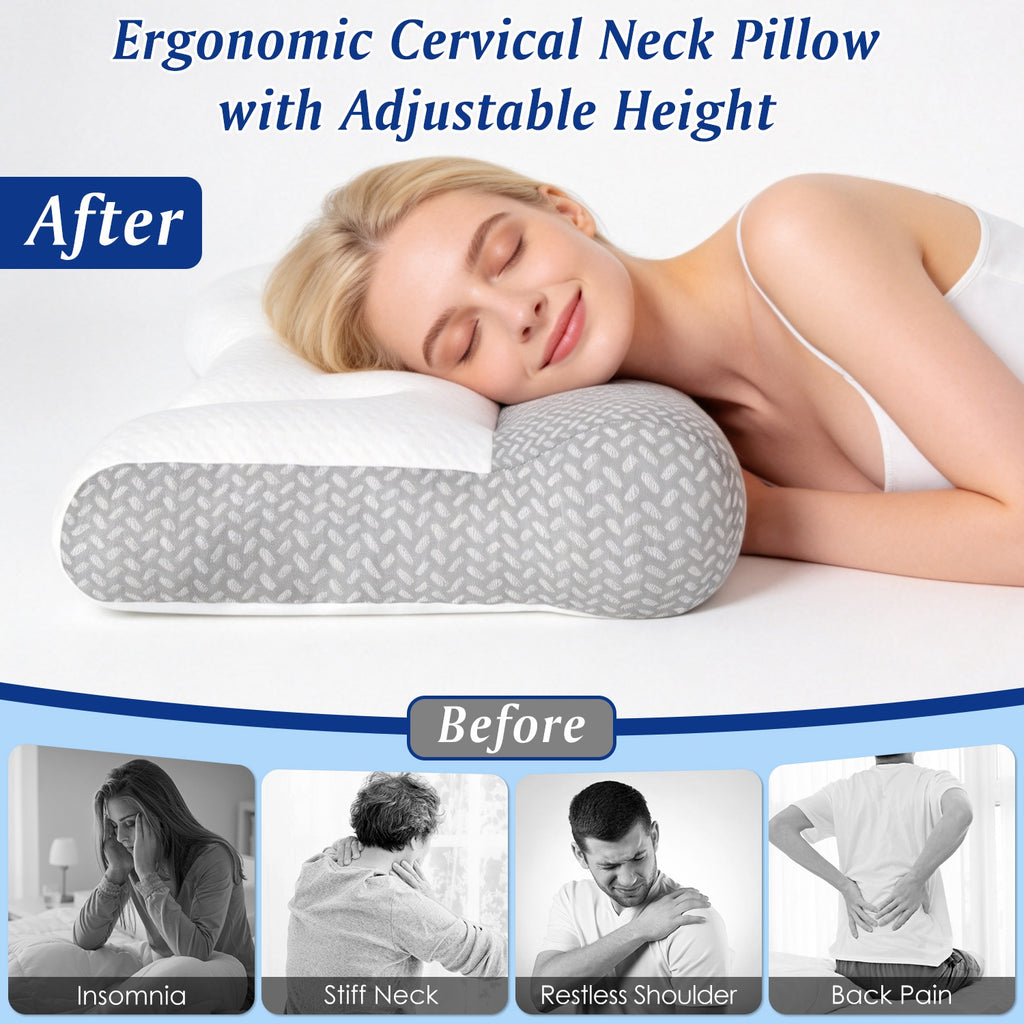 Ergonomic Breathable Mesh Bed Pillow