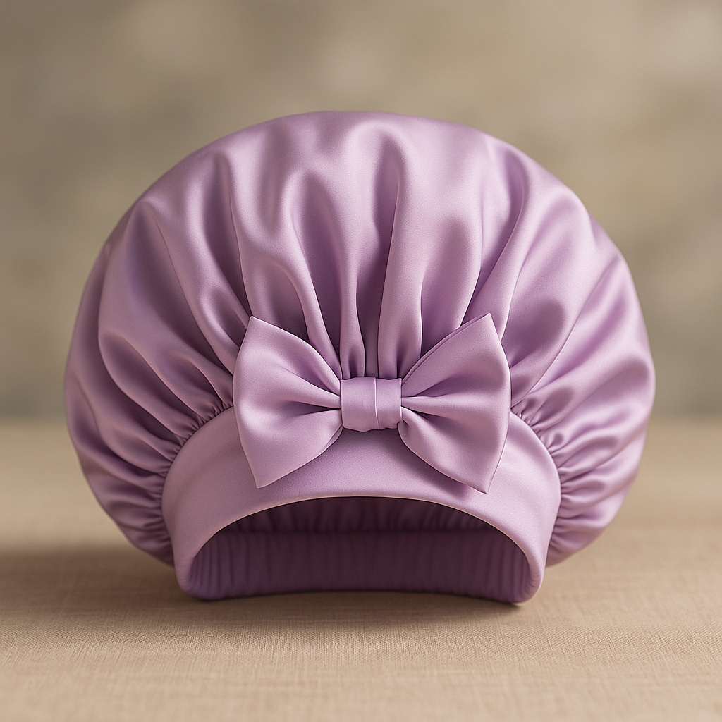Silk Sleep Bonnet in Rose Red