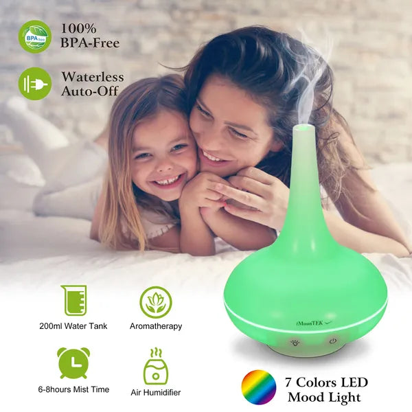 Aroma Essential Oil Diffuser with Colorful Lights