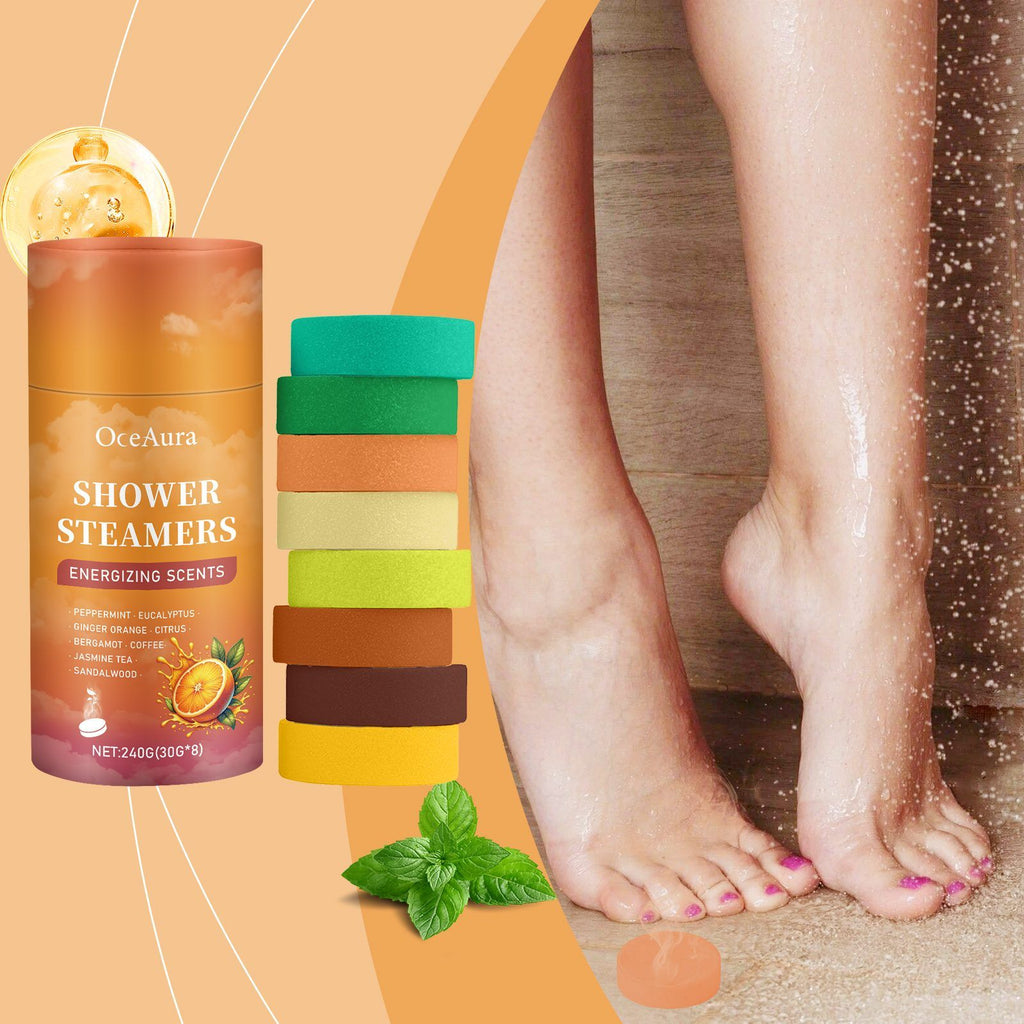 Eight-piece shower aroma tablet set