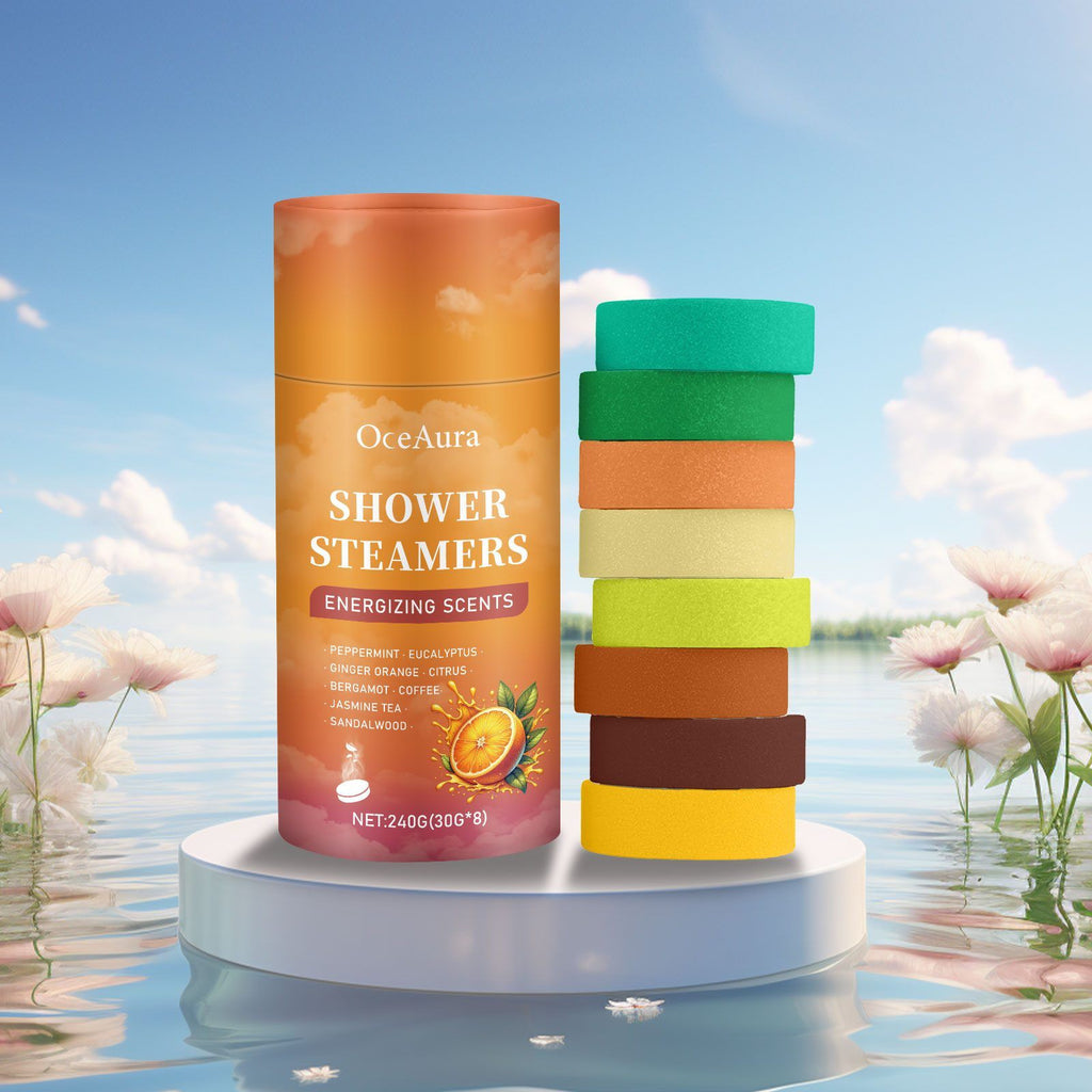 Eight-piece shower aroma tablet set