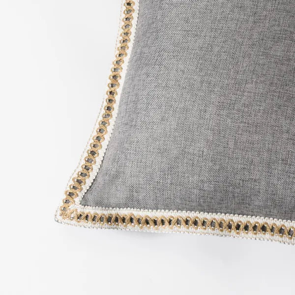 Vintage linen throw pillow covers, set of 2