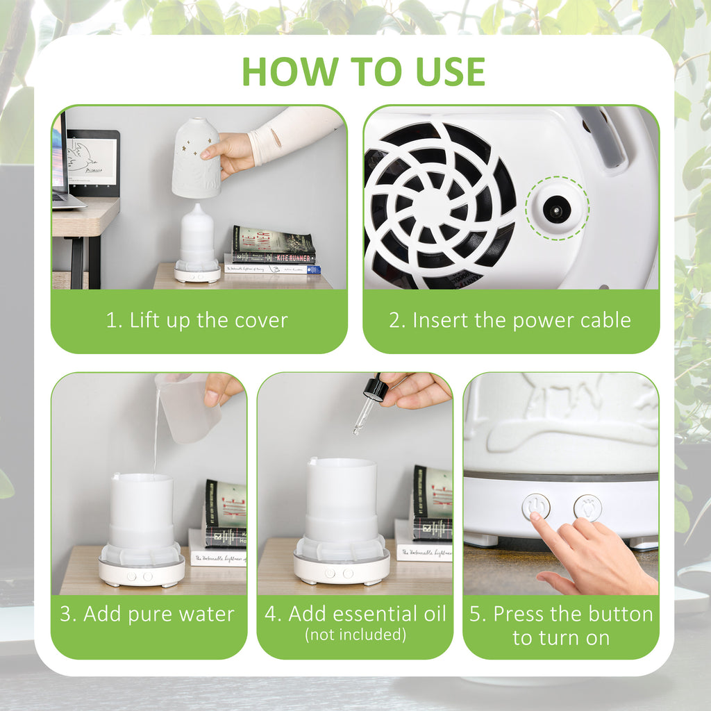 Ceramic Ultrasonic Aromatherapy Diffuser